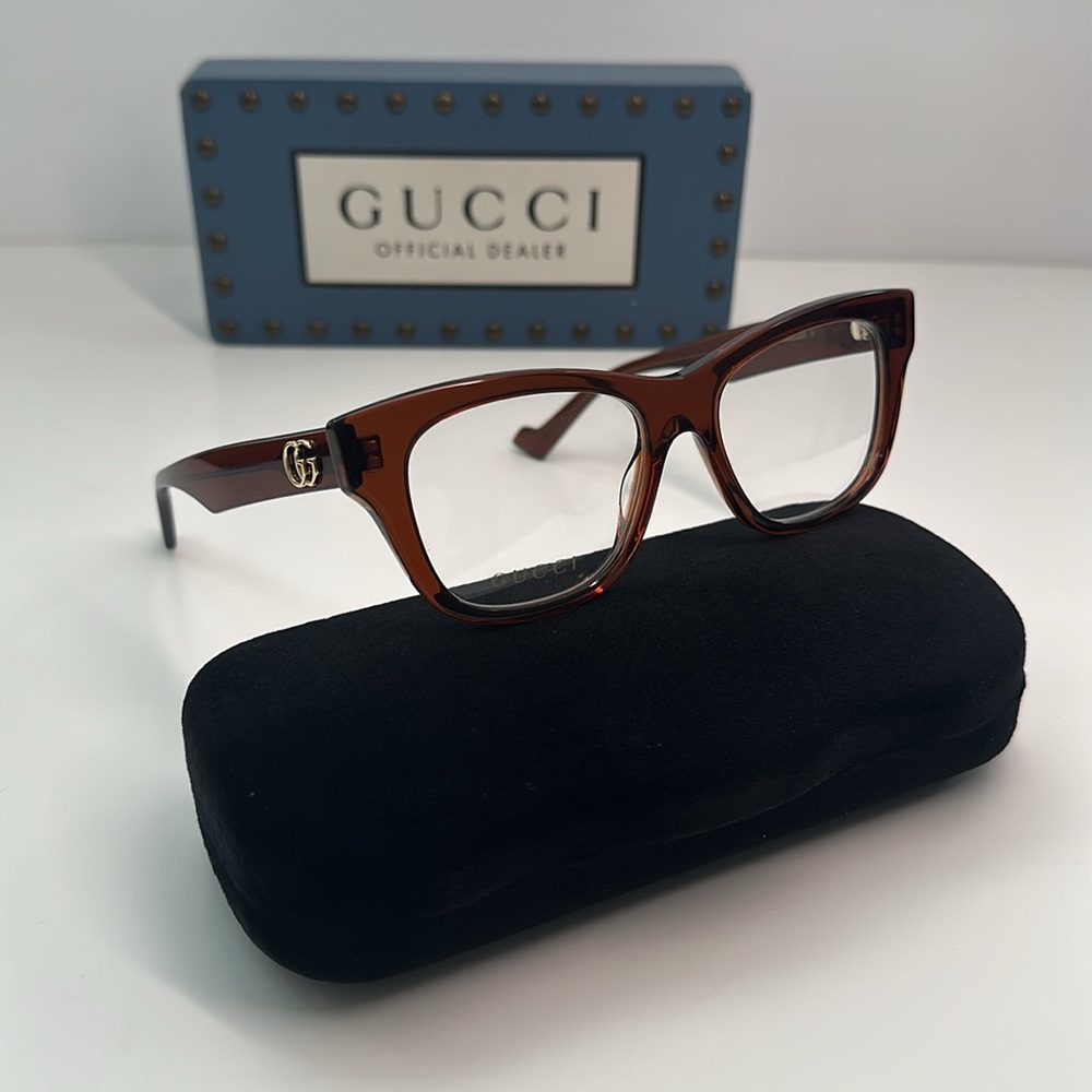New Authentic Gucci™ GG0999O 003 52 - Brown